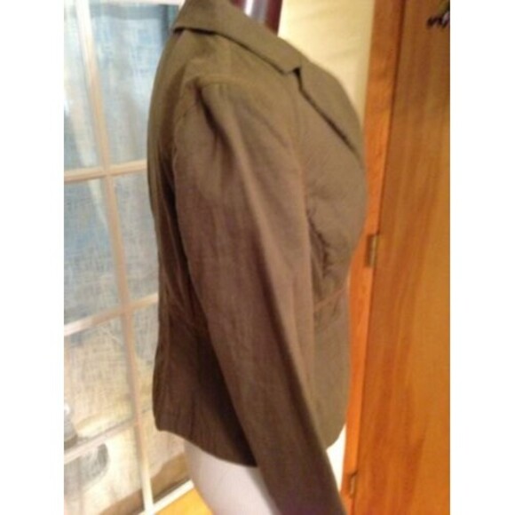 Elizabeth & James Women's Blazer Olive Green Cotton Blazer Size 4 Nwt $379 - Picture 5 of 11